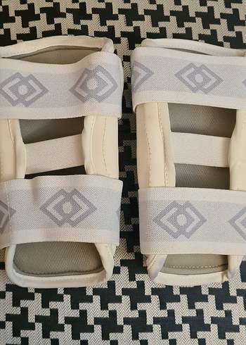 Dae do tekvando Velcro Bağlamalı Beyaz  Diz kol koruyucu - Görsel 6