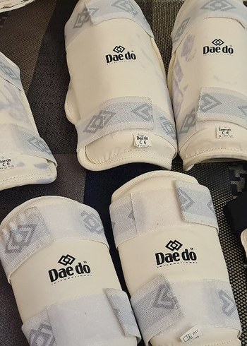 Dae do tekvando Velcro Bağlamalı Beyaz  Diz kol koruyucu - Görsel 9