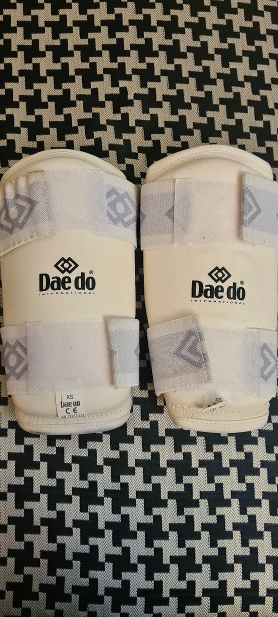 Dae do tekvando Velcro Bağlamalı Beyaz  Diz kol koruyucu - Görsel 5