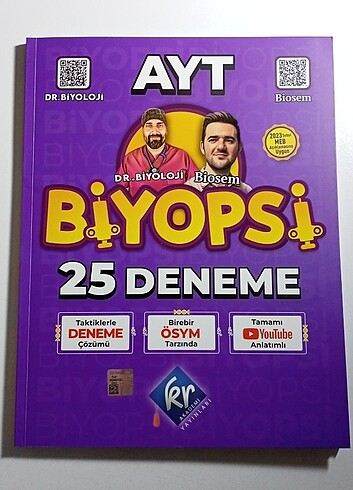 Kr akademi biyopsi ayt biyoloji deneme