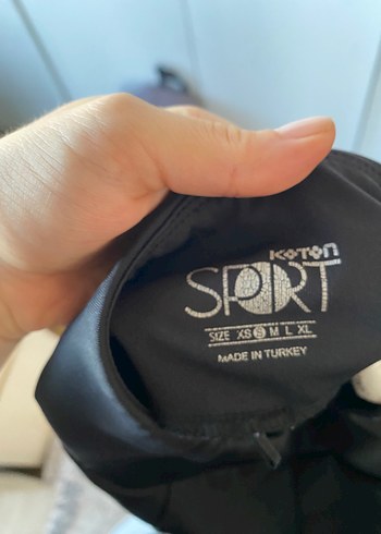 Koton Kadın Siyah Mini Spor Şort Tayt