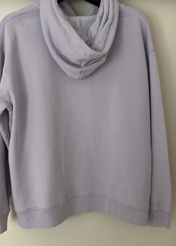 m Beden gri Renk Lila Uzun Kollu Nakışlı Sweatshirt