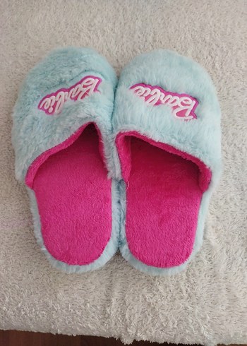 Diğer Barbie Pastel Mavi Pelus Terlik