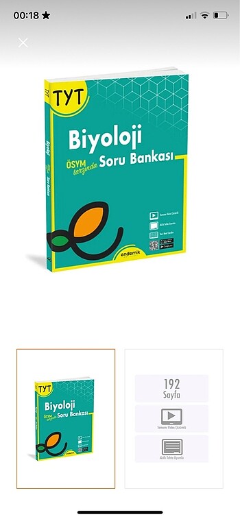 Endemik yayınları tyt biyoloji