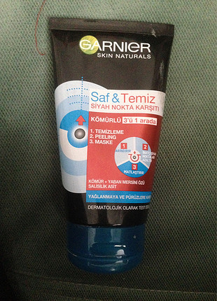 garnier üçü bir arada peeling maske