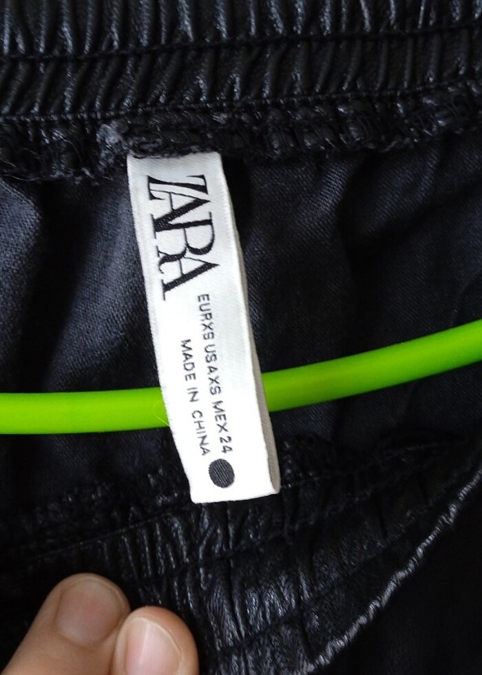 Zara deri pantolon - Görsel 2