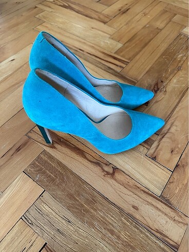 Nine West Nine West mavi süet stiletto