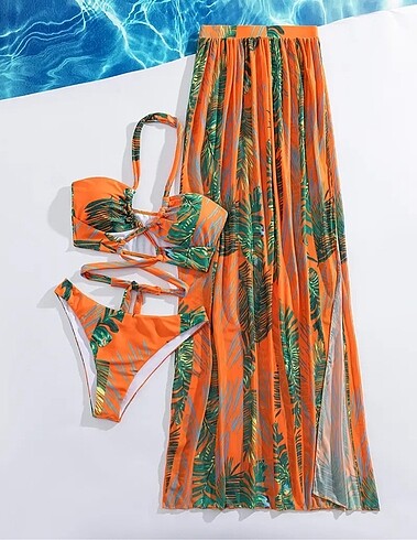 Bikini takım ve pareo M - 38 beden