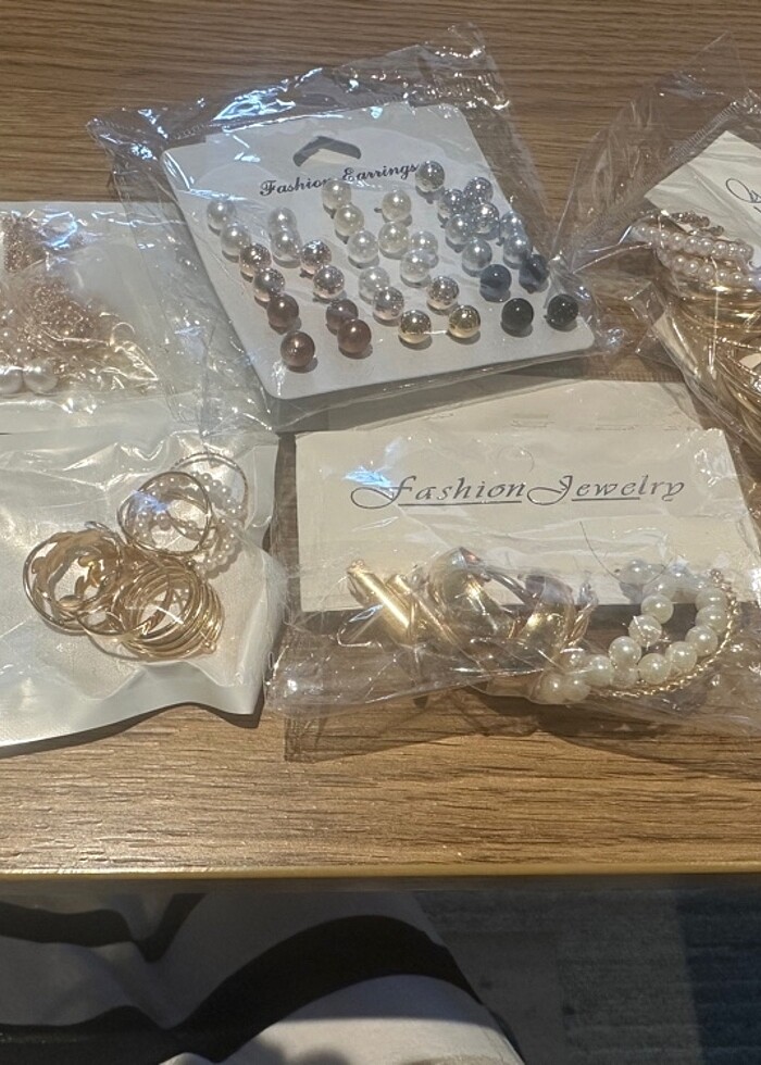 Gold Takı Seti (altın renginde) (kutusuz) - Görsel 3