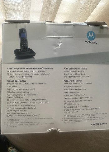 Motorola T401+ Dijital Kablosuz Telefon - Görsel 2