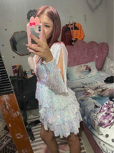 Parıltılı özel gün elbisesi - Görsel 4