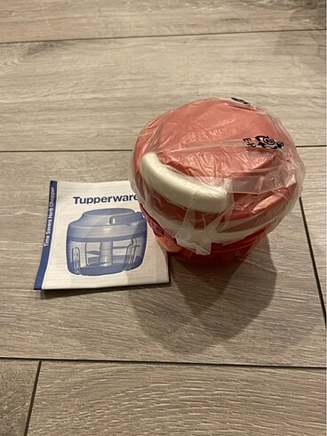 tupperware mini şef/chef 1 kücük boy doğrayıcı/rondo kırmızı