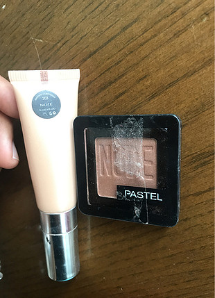 s Beden çeşitli Renk Note concealer ve pastel nude far 