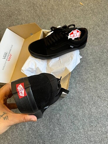 39 Beden siyah Renk Vans pro skate kömür