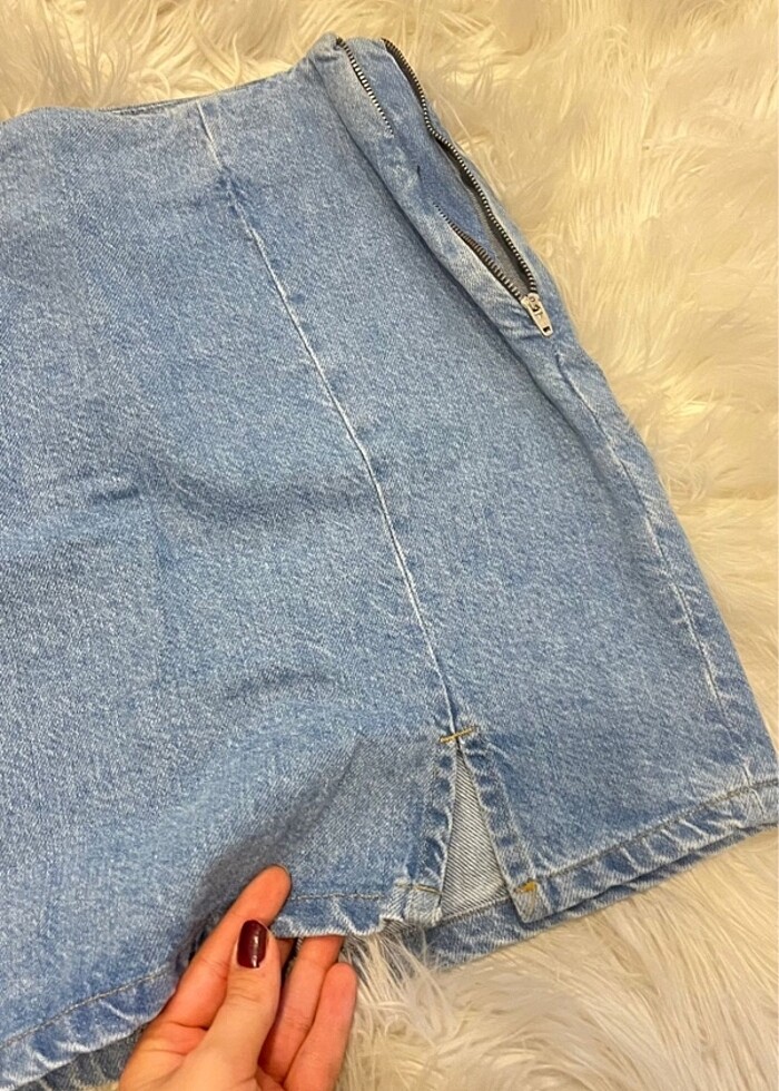 Kot jean etek - Görsel 3