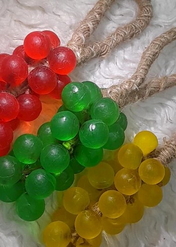 Üzüm Tasarımlı Renkli Sabunlar