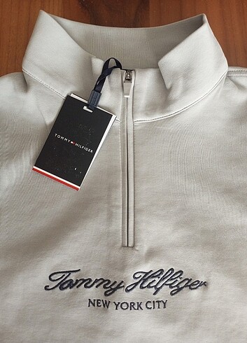 xl Beden gri Renk #tommy Hilfiger fermuarlı sweatshirt