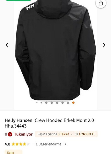 xl Beden #helly hansen Crew Hooded Erkek Mont