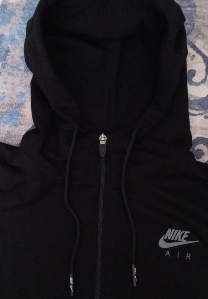 #Nike Siyah Fermuarlı Erkek Sweatshirt - Görsel 5