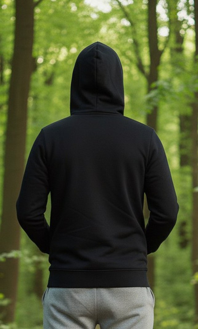 #Nike Siyah Fermuarlı Erkek Sweatshirt - Görsel 2