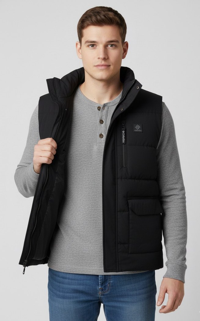 #Columbia Fermuarlı Erkek Yelek - Görsel 3