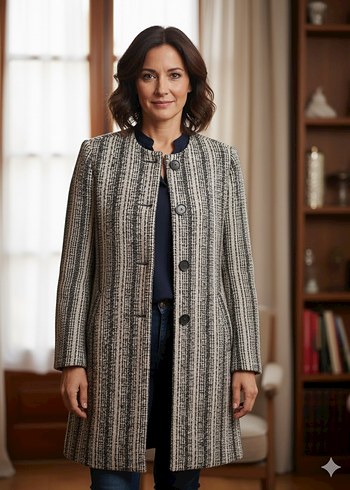 #Koton Tüvit/Dokulu Kumaş Ceket - Görsel 3