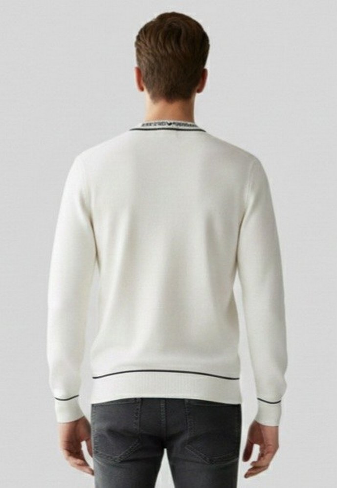 i#Emporiio Armani erkek beyaz yün kazak - Görsel 4