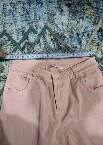 Pembe Kadın Midi Kumaş Pantolon - Görsel 3