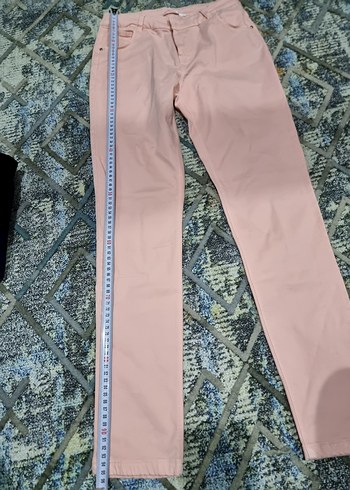 Pembe Kadın Midi Kumaş Pantolon - Görsel 4