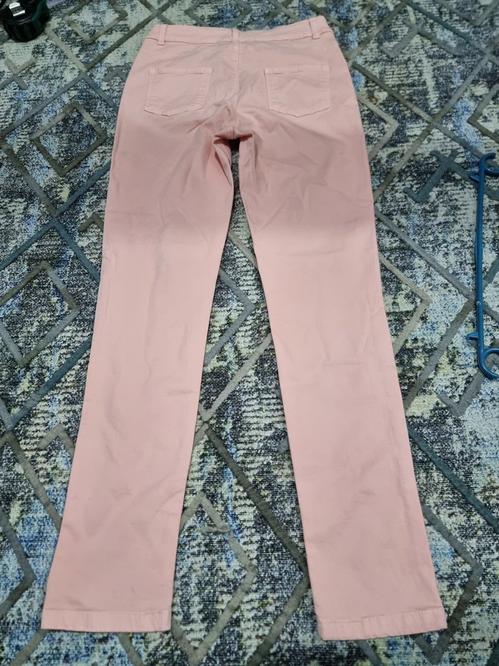 Pembe Kadın Midi Kumaş Pantolon - Görsel 2