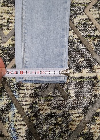 Gri Tie-Dye Kadın Denim Pantolon - Görsel 2