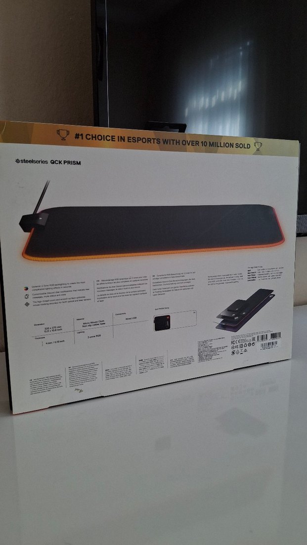 SteelSeries QCK Prism Siyah Oyun Mousepad - Görsel 3