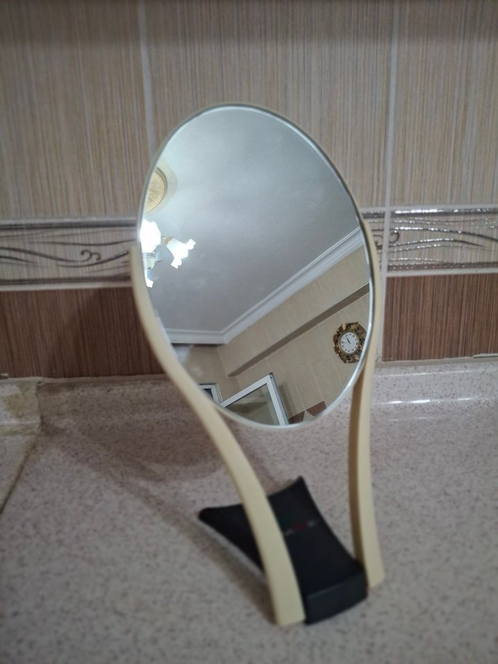 Bej Renkli Ayaklı El Aynası - Görsel 4