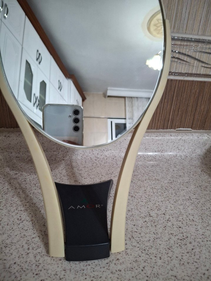 Bej Renkli Ayaklı El Aynası - Görsel 5