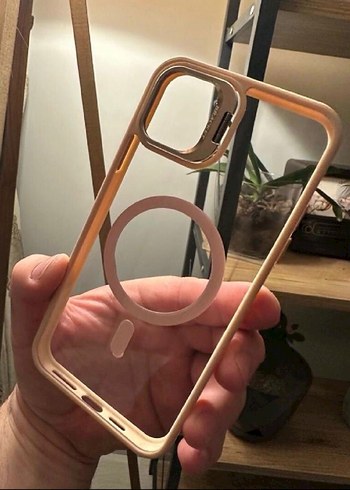 Bej Bohem Tarzı Tokalı Telefon Kılıfı - Görsel 2