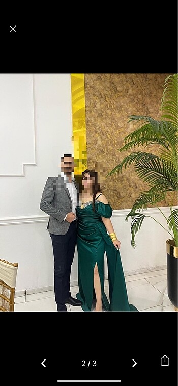 Abiye Ürün 1 ay önce alındı defosu yok