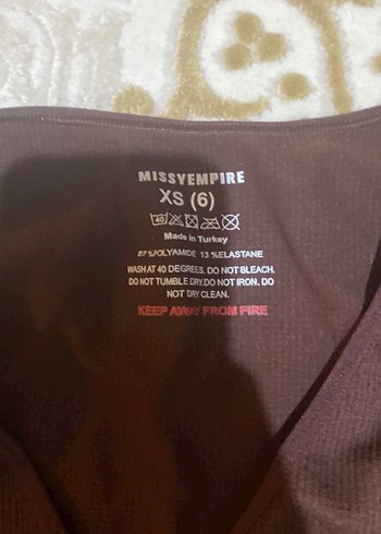 Kahverengi V Yaka Uzun Kollu Tulum - Görsel 3