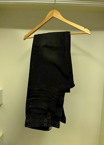 Bershka Siyah Denim Jean Pantolon