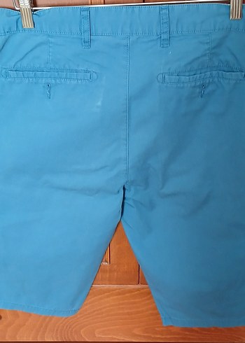 Mavi Kemerli Erkek Midi Şort - Görsel 2