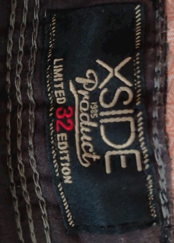 Kemer Detaylı gri çizgili erkek Denim Bermuda - Görsel 3