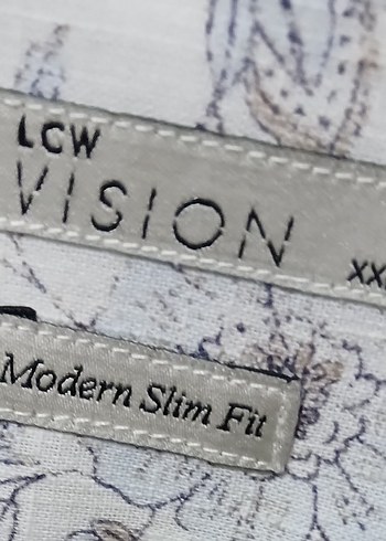 Bej Baskılı Erkek Gömlek, Uzun Kollu, Bol Kesim - Görsel 3