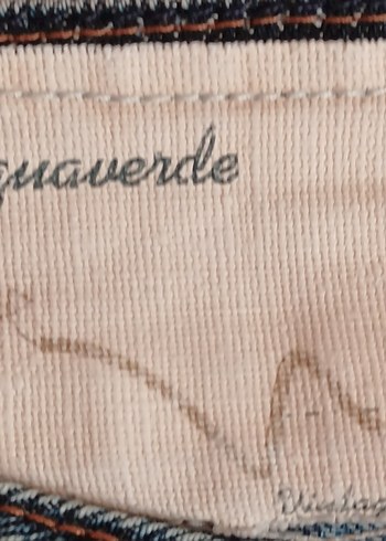 Erkek Mavi Tie-Dye Midi Denim Şort - Görsel 4