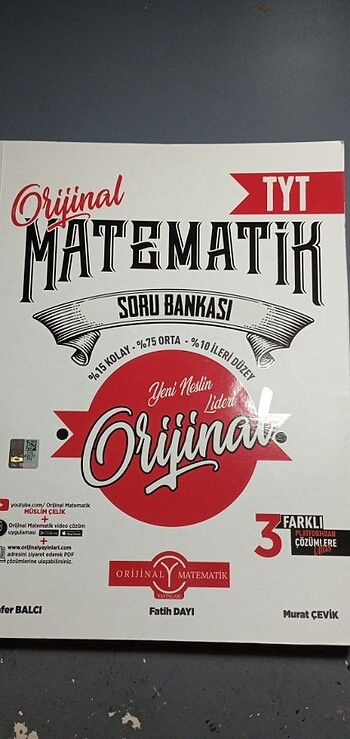 Orijinal TYT Matematik Soru Bankası