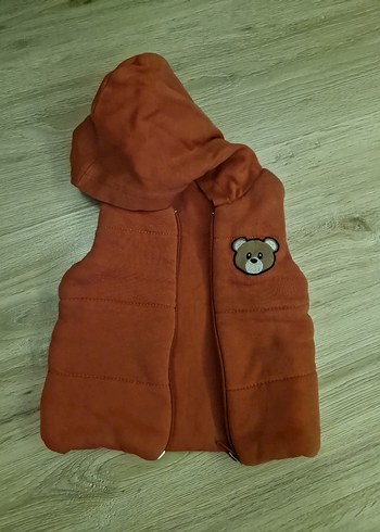 Kahverengi Kapüşonlu Bebek Erkek Takımı - Görsel 2