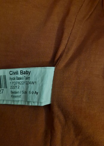 Kahverengi Kapüşonlu Bebek Erkek Takımı - Görsel 3