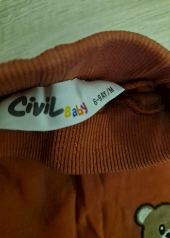 Kahverengi Kapüşonlu Bebek Erkek Takımı - Görsel 4