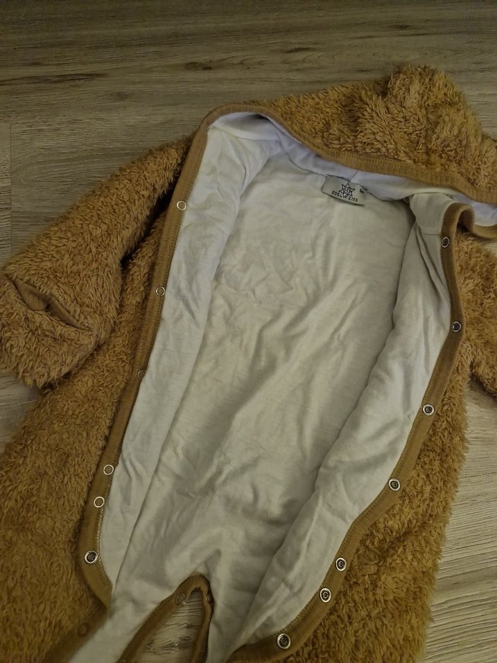 Kahverengi Kürklü Bebek Tulumu - Görsel 3