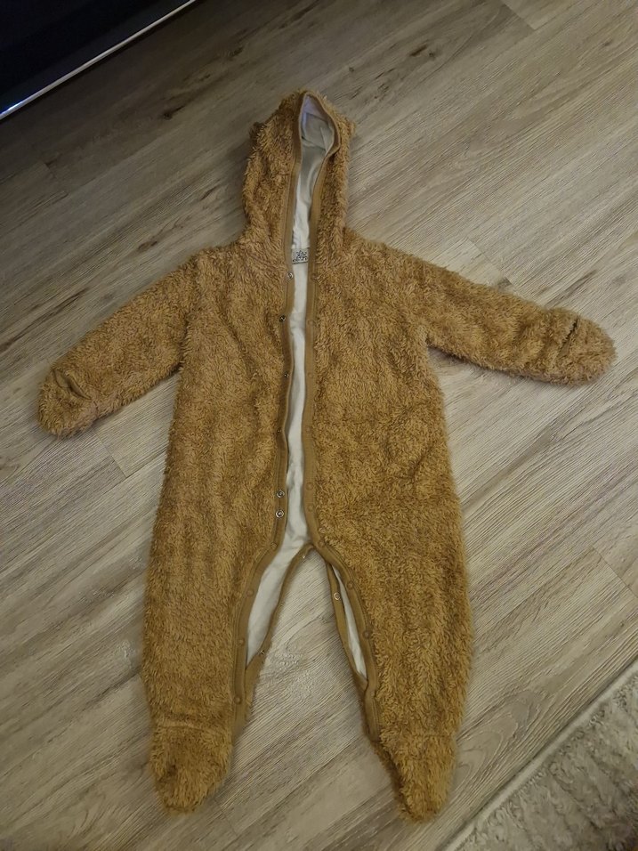 Kahverengi Kürklü Bebek Tulumu - Görsel 2