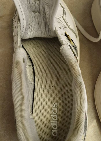 Beyaz Adidas Spor Ayakkabı Velcro Bantlı - Görsel 3