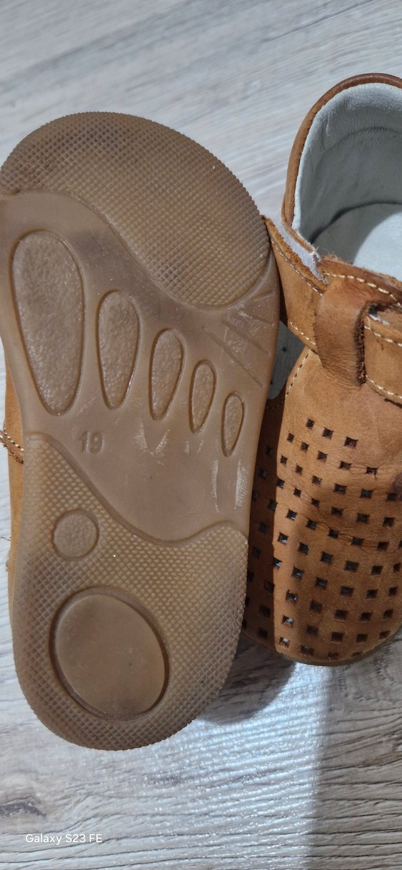 Kahverengi Deri Erkek Bebek İlk Adım Ayakkabısı - Görsel 3